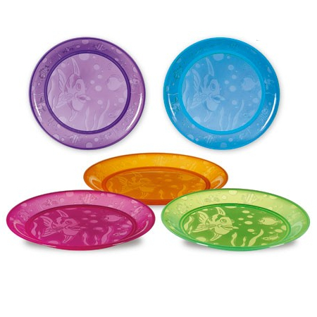 Набор детских пластиковых тарелок 5 шт