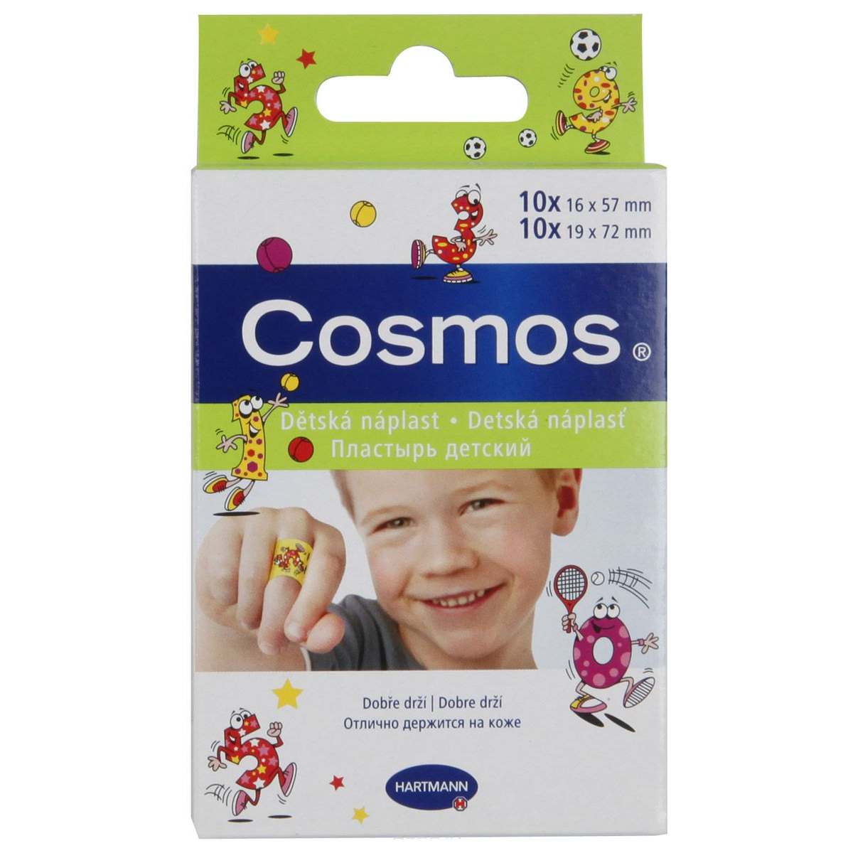 Пластырь-пластинки для детей с рисунком Cosmos kids - 20 шт