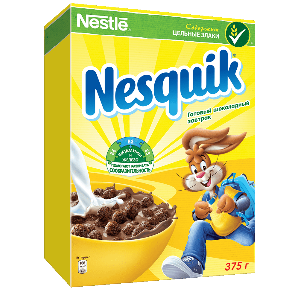 Nestle Nesquik Шоколадные шарики готовый завтрак 375 г
