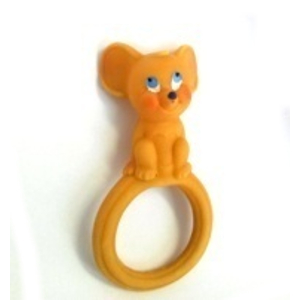 Латексная игрушка Кольцо мышка сидящая