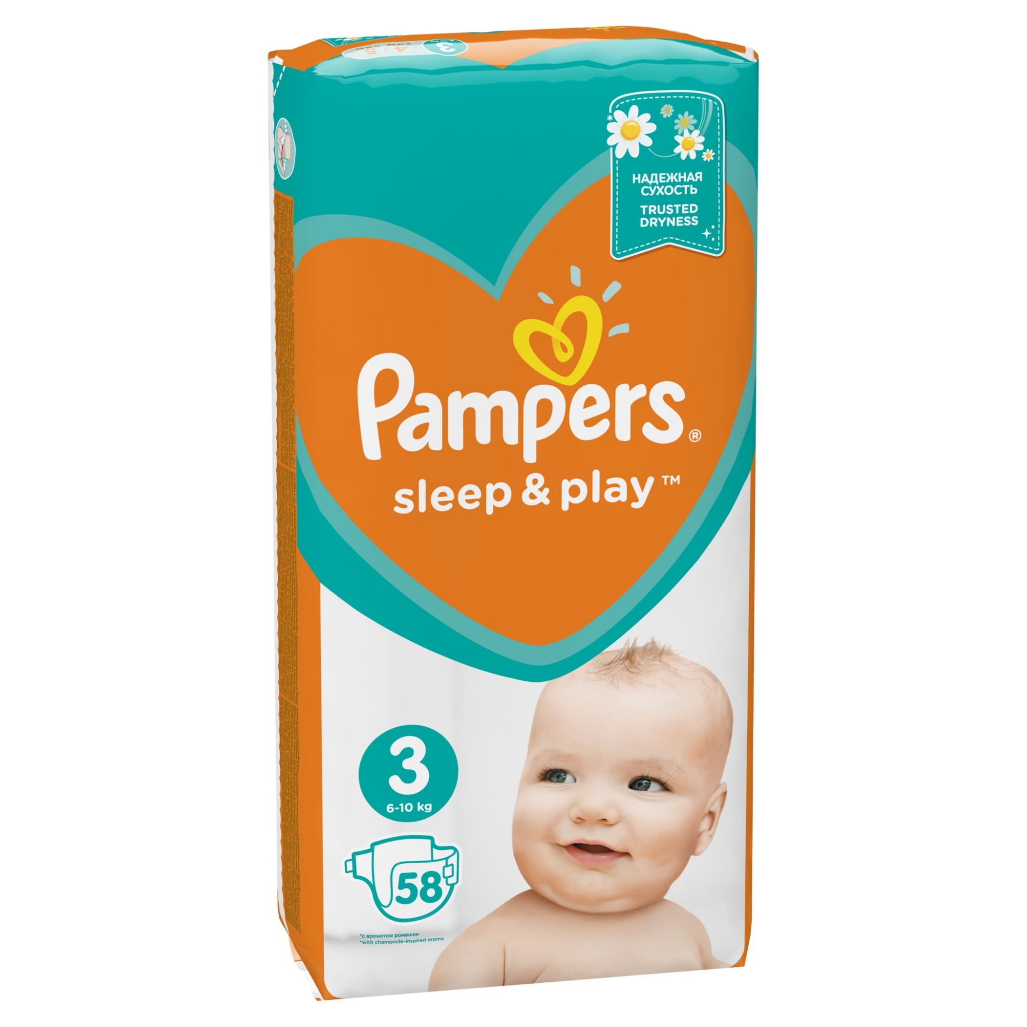 Подгузники Pampers Sleep & Play 3 (6-10 кг) - 58 шт
