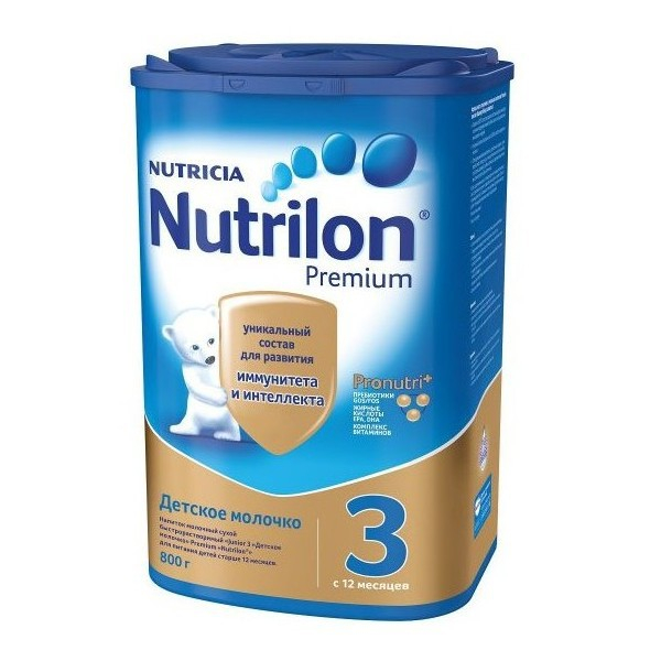 Детское молочко Nutrilon 3 Premium с 12 месяцев - 800 г