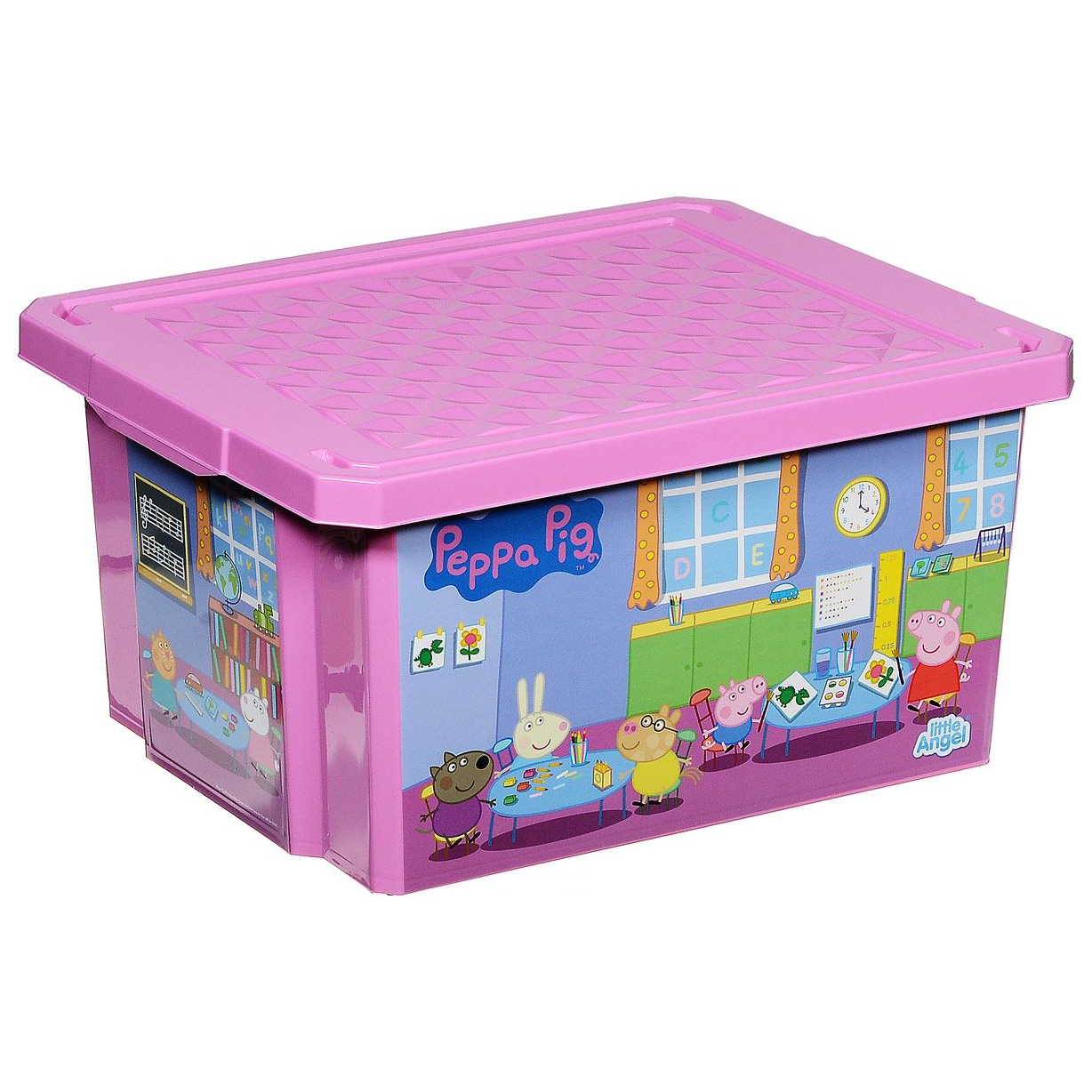 Ящик для игрушек Little Angel «X-BOX Свинка Пеппа» розовый 17 л LA0023РРРЗ