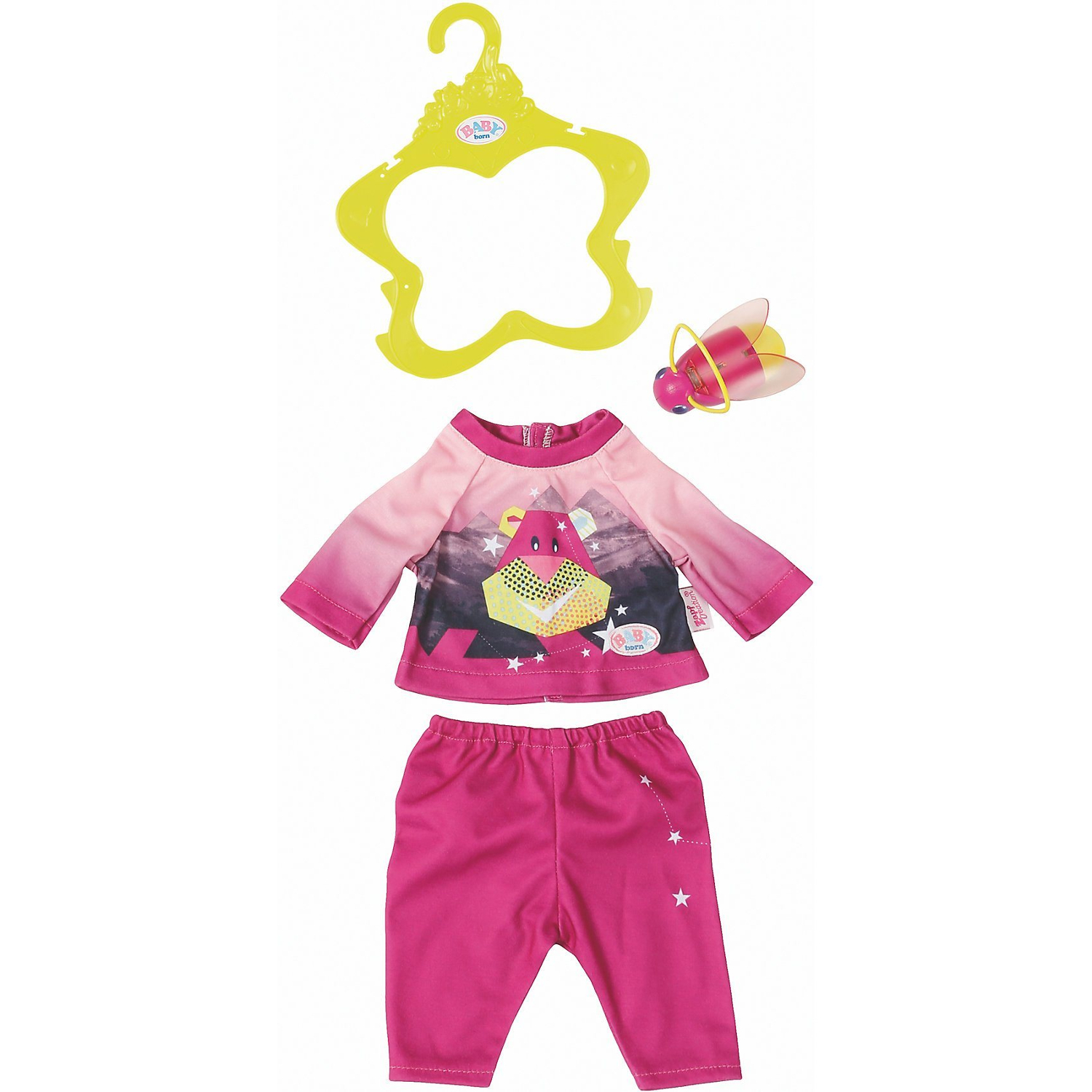 Одежда Baby born Удобный розовый костюмчик и светлячок-ночник