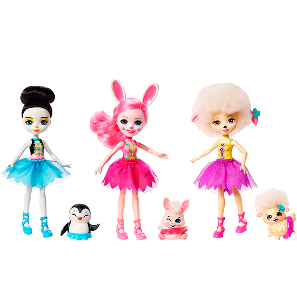 Игровой набор из 3 кукол Волшебные балерины