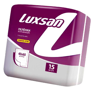Пеленки впитывающие Luxsan Premium Extra (40 x 60 см) - 15 шт