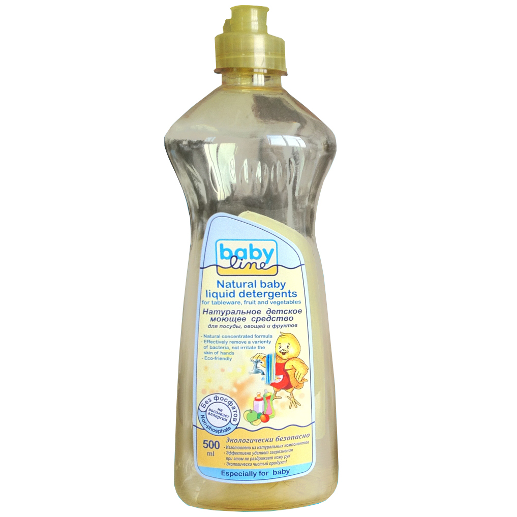BabyLine Натуральное моющее средство для посуды, овощей и фруктов - 500 мл