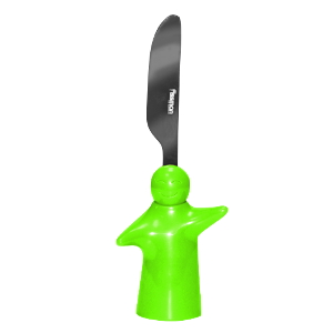 Нож из нержавеющей стали (салатовый)