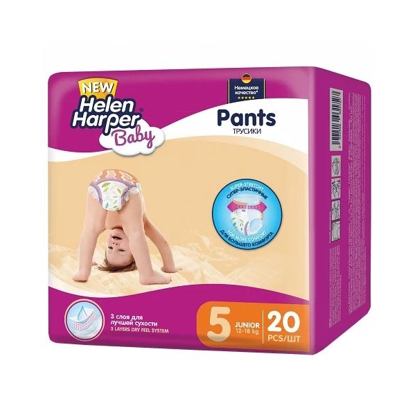 Детские подгузники-трусики Helen Harper Baby Junior 5 (12-18 кг) - 20 шт