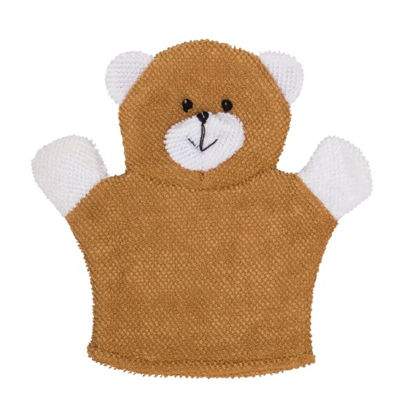 Махровая мочалка-рукавичка для купания Baby Bear