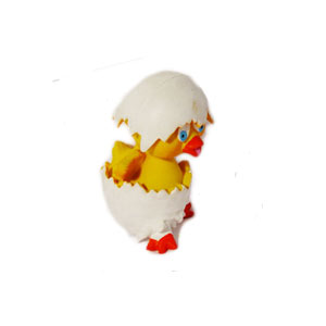 Латексная игрушка Цыпленок в шапочке из скорлупы  арт 812