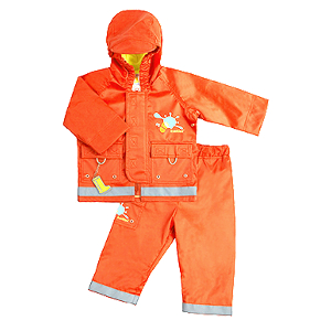 Дождевик (куртка со штанами) - оранжевый (12 мес)
