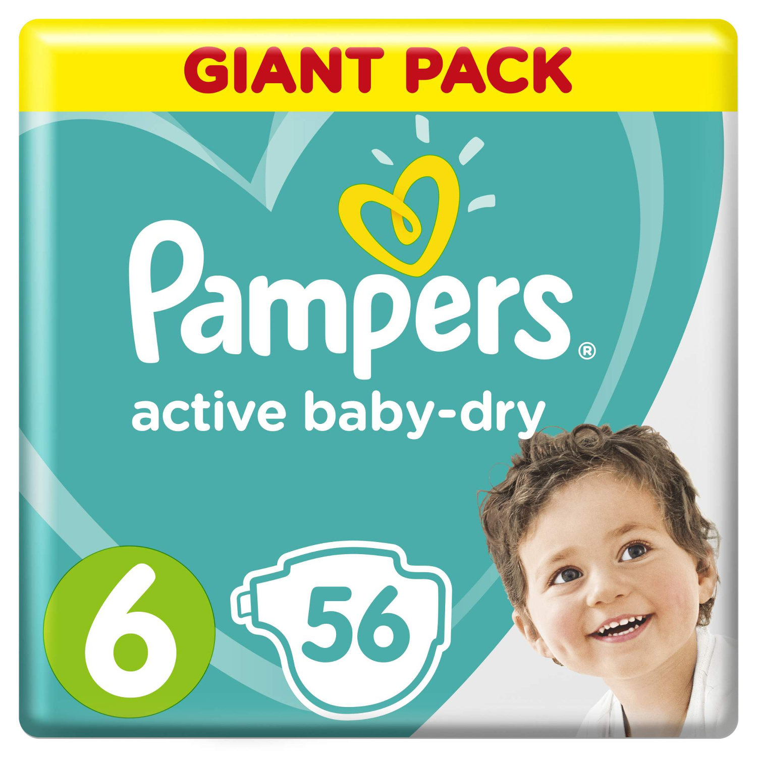 Подгузники Pampers Active Baby-Dry 6 (13-18 кг) - 56 шт