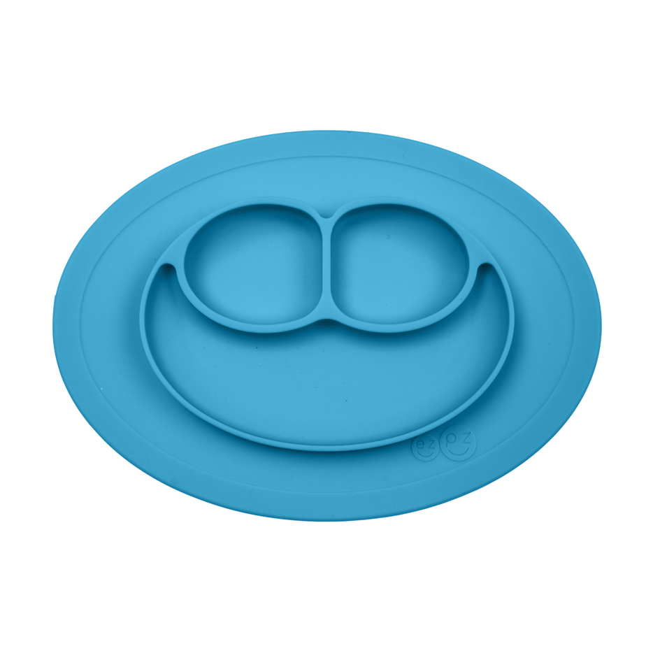 Тарелка с подставкой Mini mat (синяя)