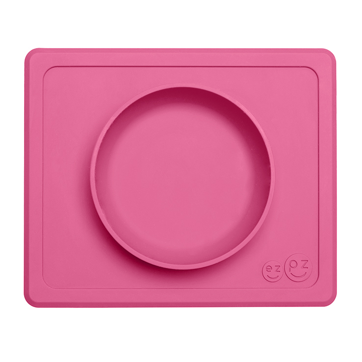Тарелка с подставкой Mini bowl (розовая)