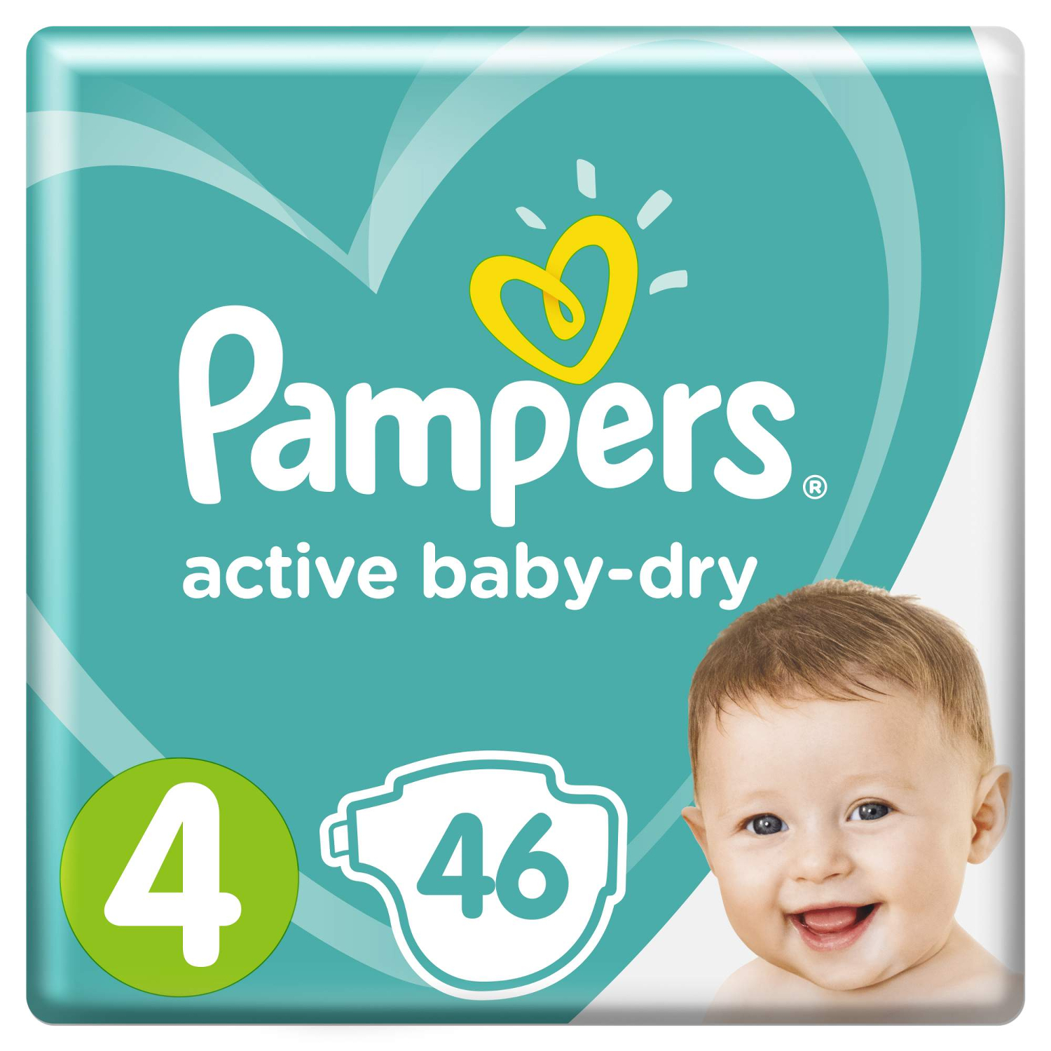 Подгузники Pampers Active Baby-Dry 4 (9-14 кг) - 46 шт